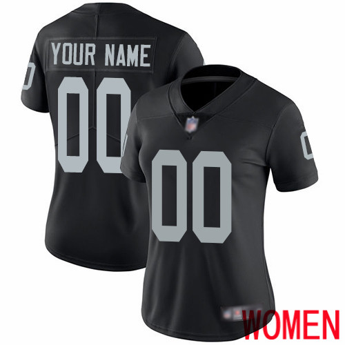 Limited Black Women Home Jersey NFL Customized Football Oakland Raiders Vapor Untouchable